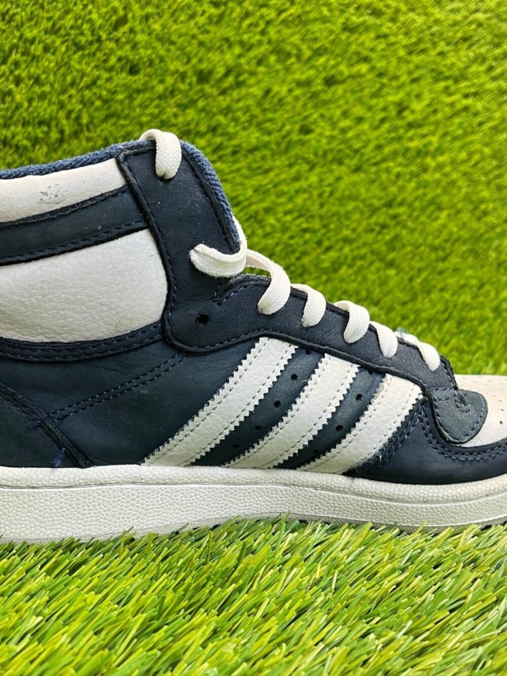 Adidas Top Ten RB J Boys Size 7 Collegiate Navy White Basketball Shoes Sneakers - Picture 7 of 12